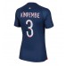 Maillot de foot Paris Saint-Germain Presnel Kimpembe #3 Domicile vêtements Femmes 2023-24 Manches Courtes